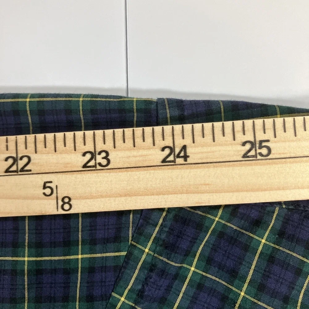Ralph Lauren Shirt Mens XL Tartan Blackwatch Plaid L/S Button Down Slim Fit Pony